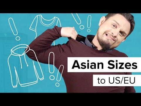 Convert Asian Sizes to US Sizes